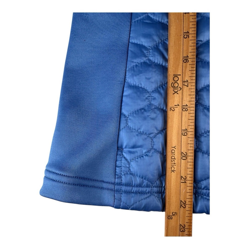 LL Bean Womens Blue Lightweight Puffer Vest Jacket Size Small Double Zip Closure - Picture 6 of 14